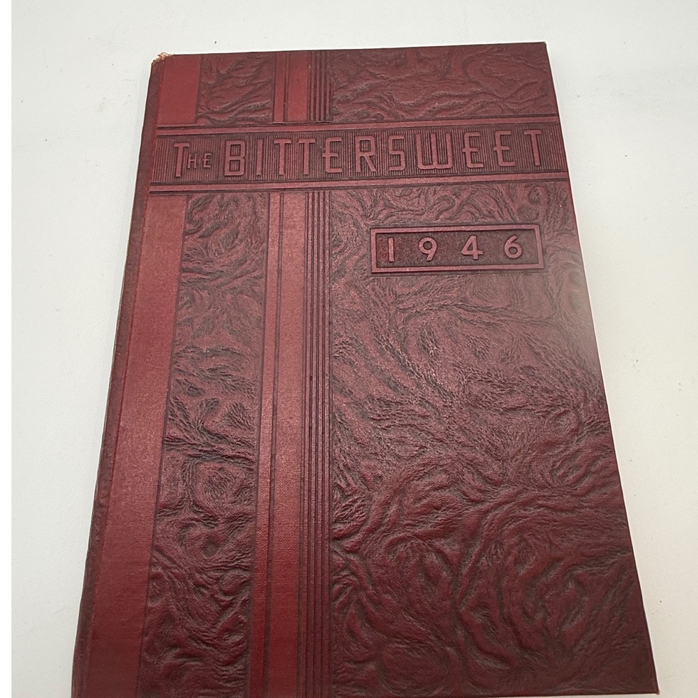 Vintage 1946 Pioneer High School Yearbook The Bittersweet Pioneer Ohio 40s